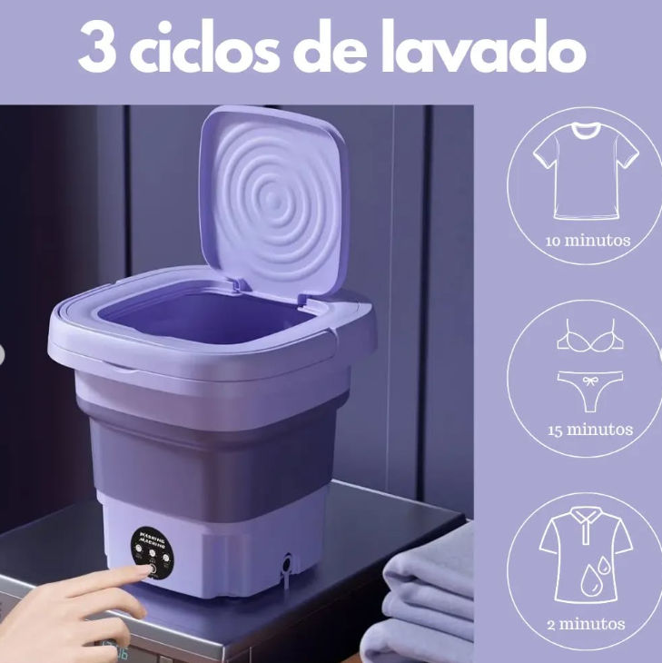 Mini lavadora portatil