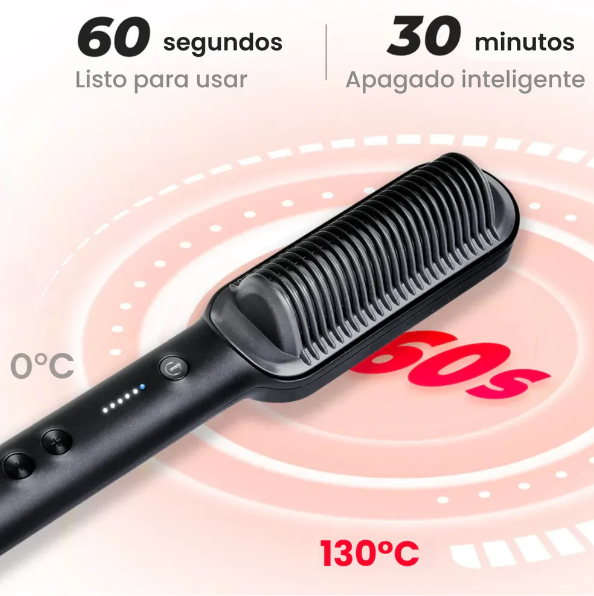 Cepillo Alisador Electrico 2 en 1