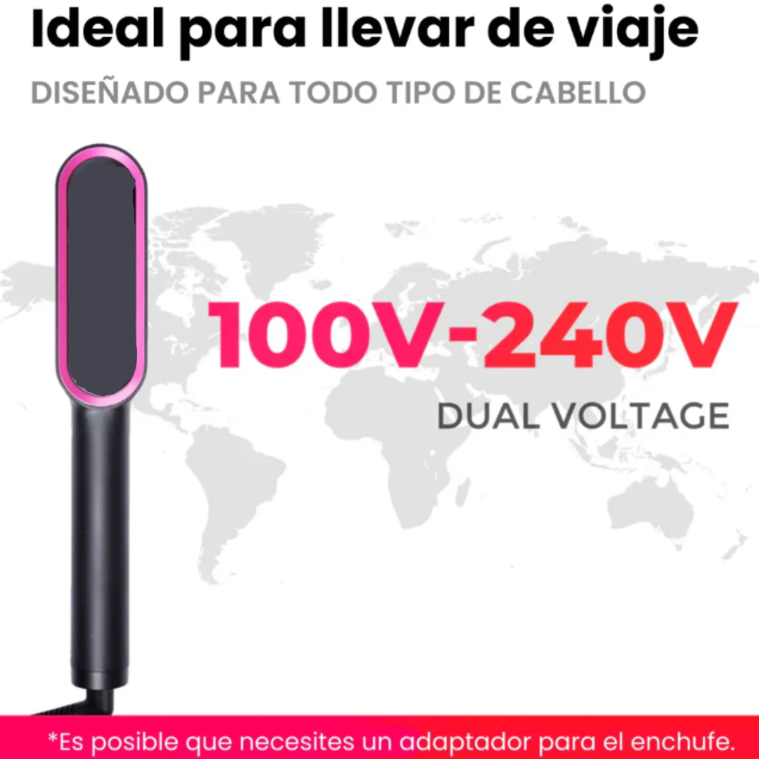 Cepillo Alisador Electrico 2 en 1